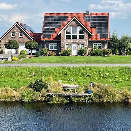 Ferienwohnung Haus Moorblick Wiesmoor Ostfriesland in Kanallage Exterior foto