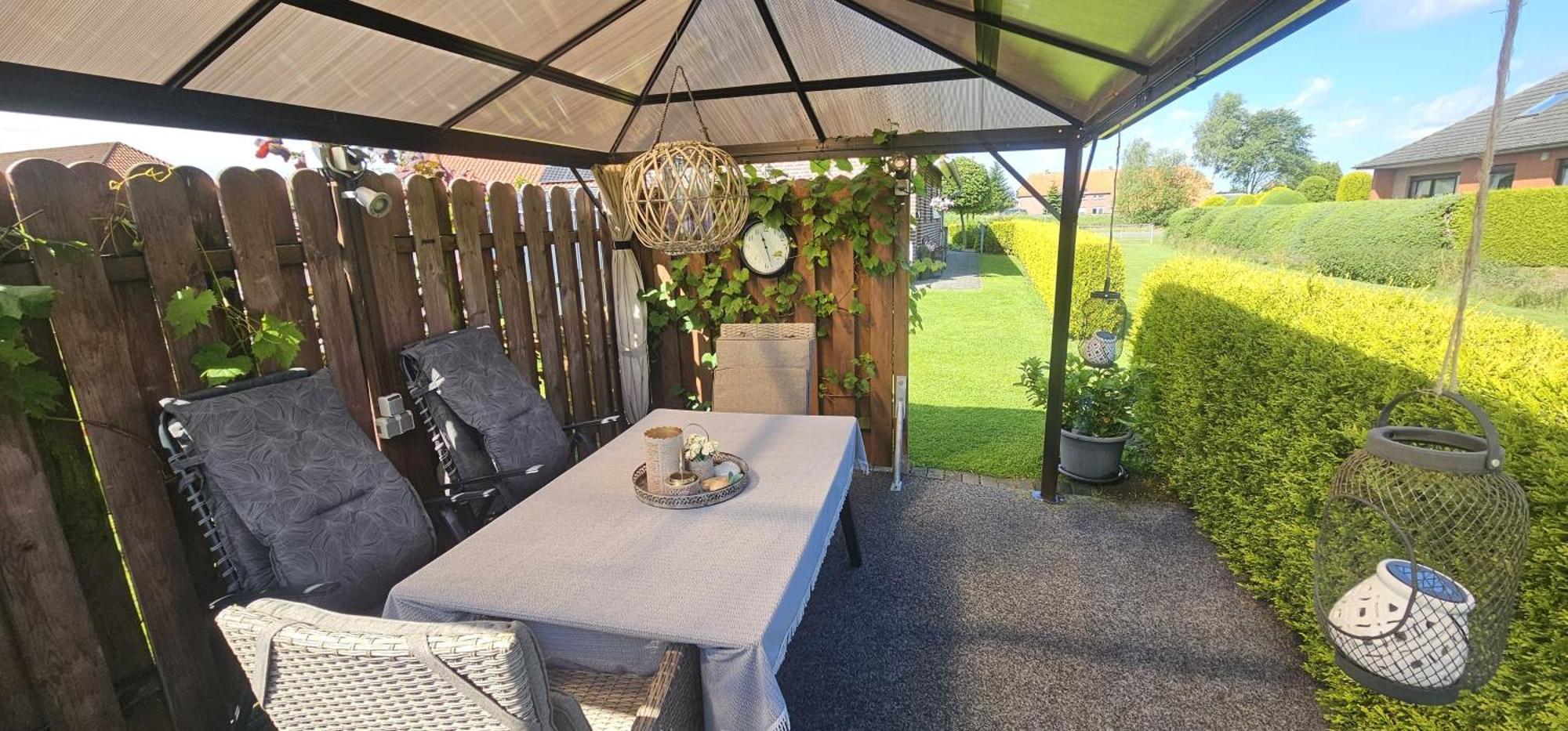 Ferienwohnung Haus Moorblick Wiesmoor Ostfriesland in Kanallage Exterior foto